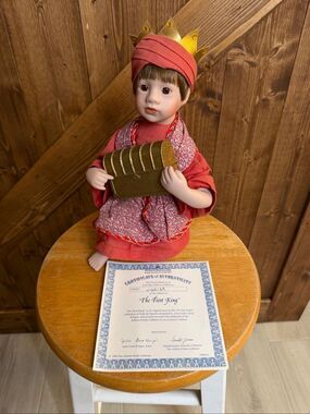 Ashton-Drake “The First King” Porcelain Doll Nativity COA Box Julie Good-Kruger
